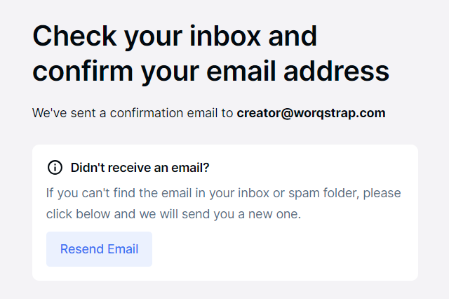 confirm your email address when creating deel account