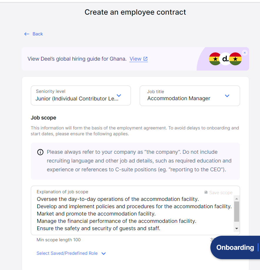 sample of Deel employee forms. Employee forms on Deel 